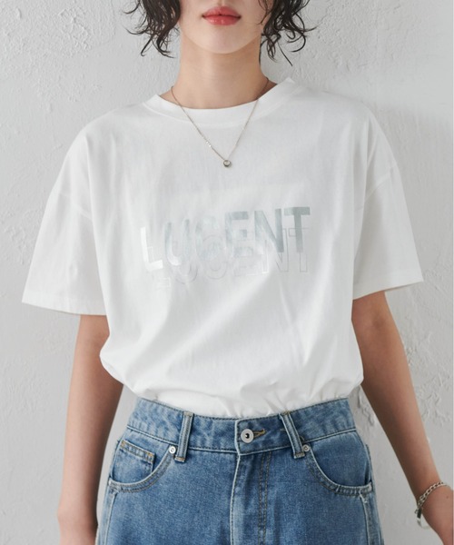 RANAN(ラナン)の「ロゴプリントTシャツ(Tシャツ/カットソー・レディース・ホワイト系その他/ホワイト×シルバー/ホワイト×ブラウン・M/L/LL)」の16枚目の写真