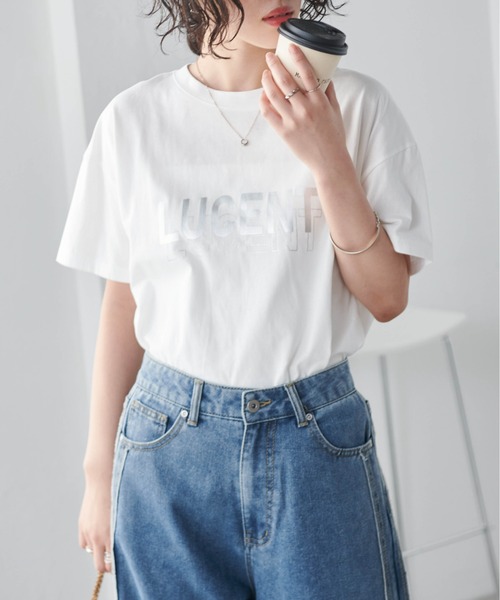RANAN(ラナン)の「ロゴプリントTシャツ(Tシャツ/カットソー・レディース・ホワイト系その他/ホワイト×シルバー/ホワイト×ブラウン・M/L/LL)」の17枚目の写真