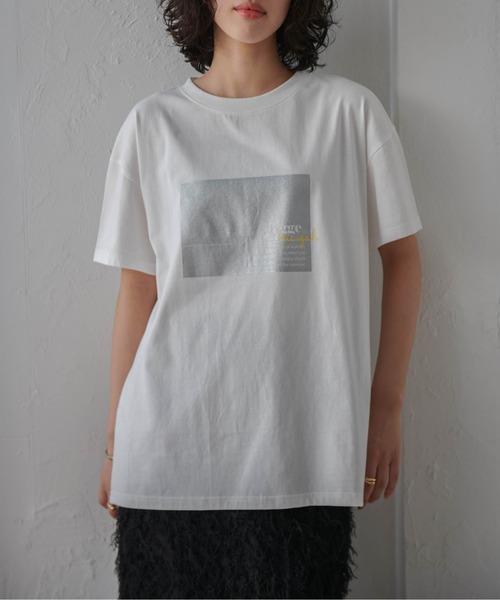 RANAN(ラナン)の「ロゴプリントTシャツ(Tシャツ/カットソー・レディース・ホワイト系その他/ホワイト×シルバー/ホワイト×ブラウン・M/L/LL)」の22枚目の写真