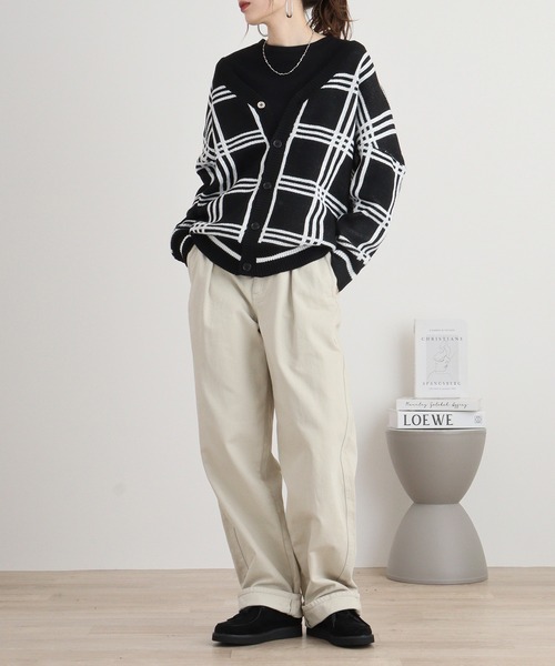 FUNALIVE(ファンアライブ)の「ニットカーディガン(カーディガン/ボレロ・メンズ・ベージュ/ブラック・L/M)」の10枚目の写真