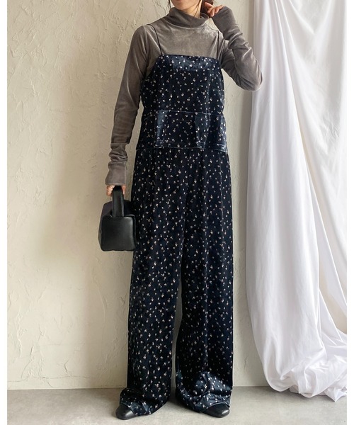 She's Closet(シーズクローゼット)の「フレア切り替え花柄ベロアキャミソールビスチェ(キャミソール・レディース・ピンク/ホワイト・FREE)」の17枚目の写真