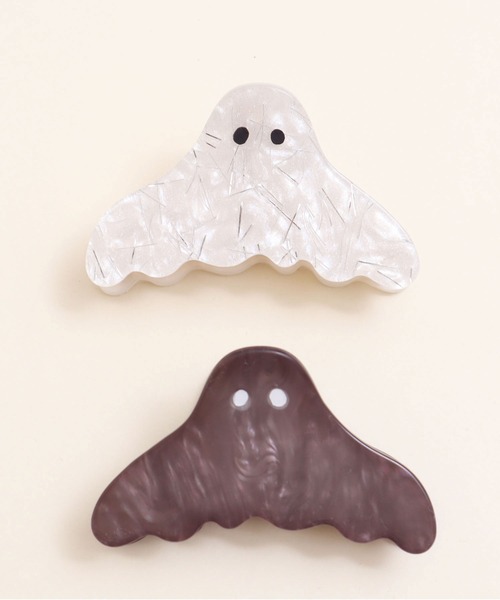 didizizi（ディディジジ）の「おばけ　ヘアクリップ（バレッタ/ヘアクリップ・レディース・アイボリー/グレー・FREE）」の3枚目の写真