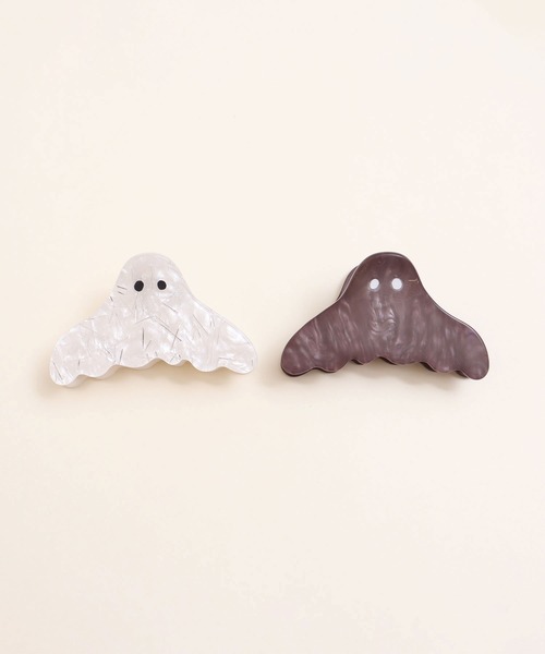 didizizi（ディディジジ）の「おばけ　ヘアクリップ（バレッタ/ヘアクリップ・レディース・アイボリー/グレー・FREE）」の5枚目の写真