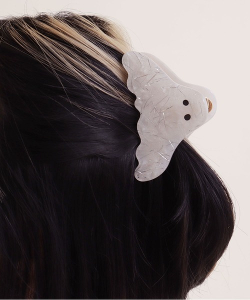 didizizi（ディディジジ）の「おばけ　ヘアクリップ（バレッタ/ヘアクリップ・レディース・アイボリー/グレー・FREE）」の15枚目の写真