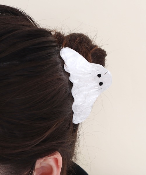 didizizi（ディディジジ）の「おばけ　ヘアクリップ（バレッタ/ヘアクリップ・レディース・アイボリー/グレー・FREE）」の17枚目の写真