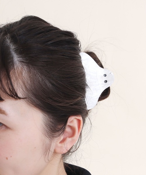 didizizi（ディディジジ）の「おばけ　ヘアクリップ（バレッタ/ヘアクリップ・レディース・アイボリー/グレー・FREE）」の19枚目の写真