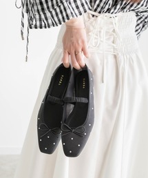 RANDA | ビジューシアーフラットパンプス(パンプス)