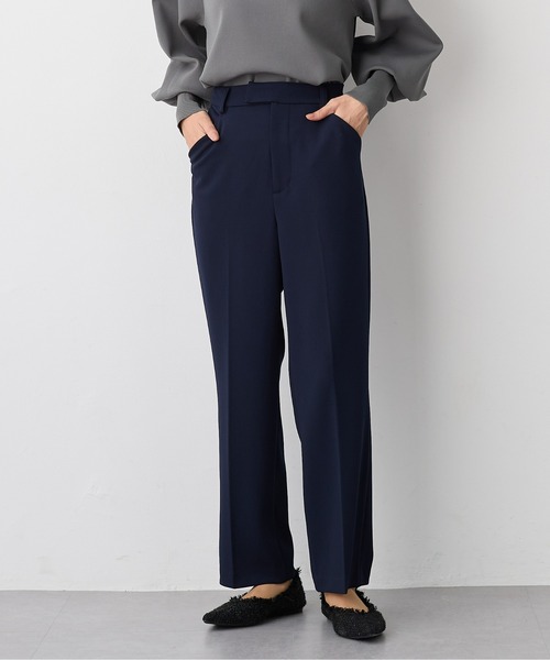 for/c（フォーシー）の「[セレモニー/オケージョン対応]テーパードストレートパンツ【サスティナブル】（スラックス・レディース・ブラック/ネイビー/ベージュ・M/S/L/LL）」の3枚目の写真