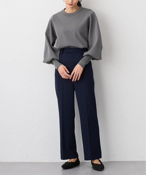 for/c（フォーシー）の「[セレモニー/オケージョン対応]テーパードストレートパンツ【サスティナブル】（スラックス・レディース・ブラック/ネイビー/ベージュ・M/S/L/LL）」の20枚目の写真