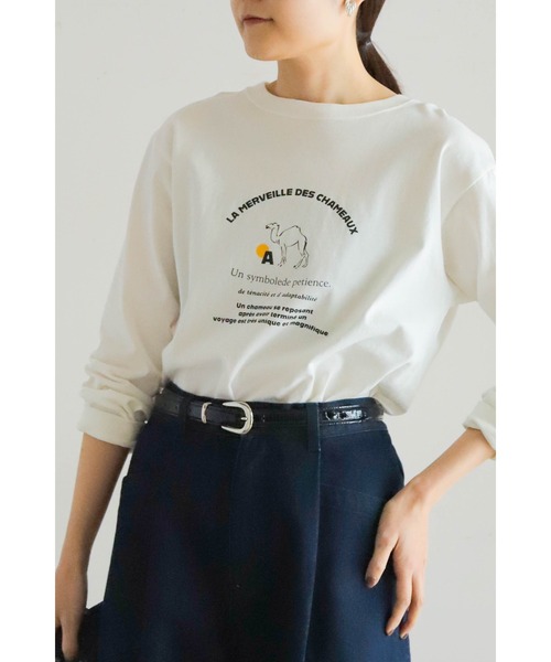 ラクダモチーフプリント 長袖TEE | NOMBRE IMPAIR