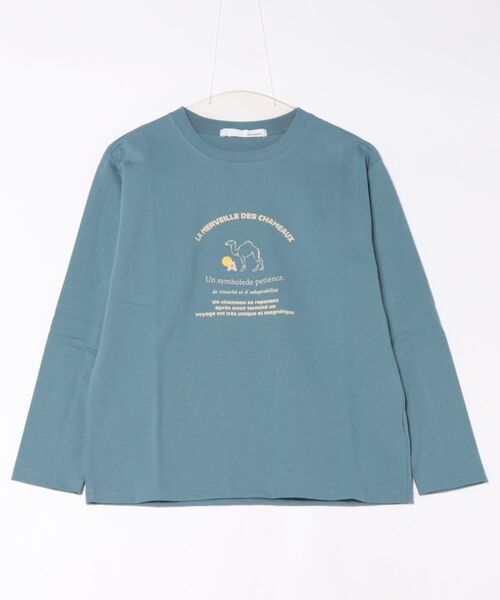 tシャツ ラクダモチーフプリント　長袖TEE レディース tシャツ ラクダモチーフプリント 長袖TEE レディース : ZOZOTOWN