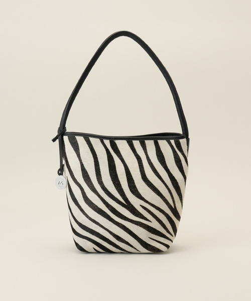 tomi 美品 marco masi ハラコゼブラハンドバッグ 美品 MARCO MASI マルコマージ ハラコ ゼブラ柄 ハンドバッグ