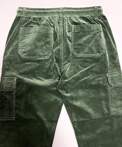 BEATJIVE（ビートジャイブ）の「コーデュロイ カーゴパンツ ワイド テーパード パンツ レディース（カーゴパンツ・レディース・ベージュ/ブラック/カーキ・LARGE/MEDIUM）」の12枚目の写真