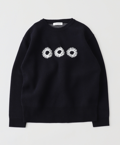 PULP/417EDIFICE（パルプフォーワンセブンエディフィス）の「【999HUMANITY / 999ヒューマニティ】LOGO CREWNECK KNIT（ニット/セーター・メンズ・カーキ/ネイビー/ブラウン・2/1）」の3枚目の写真