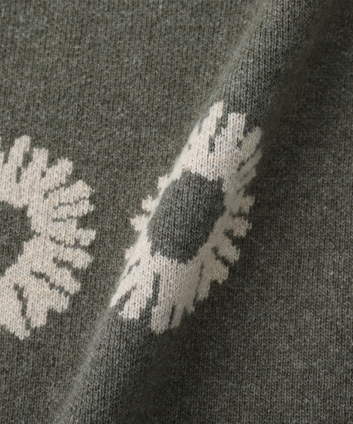 PULP/417EDIFICE（パルプフォーワンセブンエディフィス）の「【999HUMANITY / 999ヒューマニティ】LOGO CREWNECK KNIT（ニット/セーター・メンズ・カーキ/ネイビー/ブラウン・2/1）」の6枚目の写真