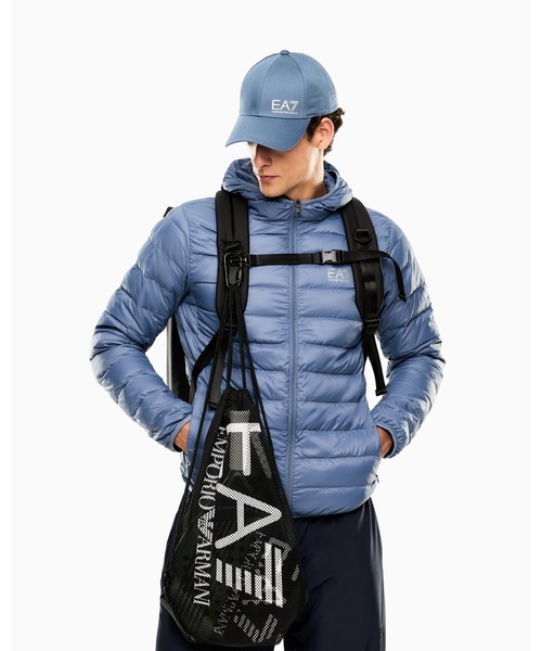 EMPORIO ARMANI EA7(エンポリオアルマーニイーエーセブン)の「<オンライン限定>【エンポリオ アルマーニ EA7】Train Core ベースボールキャップ コットン(キャップ・メンズ・ブラック×ゴールド/ホワイト/ライトブラウン/ブラック×ホワイト・MEDIUM/SMALL/X-SMALL)」の11枚目の写真