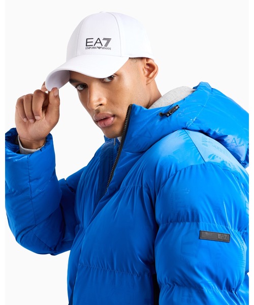EMPORIO ARMANI EA7(エンポリオアルマーニイーエーセブン)の「<オンライン限定>【エンポリオ アルマーニ EA7】Train Core ベースボールキャップ コットン(キャップ・メンズ・ブラック×ゴールド/ホワイト/ライトブラウン/ブラック×ホワイト・MEDIUM/SMALL/X-SMALL)」の6枚目の写真