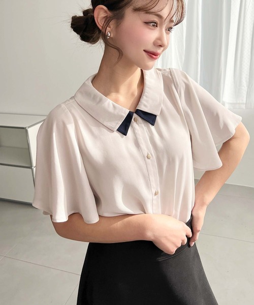 シャツ/ブラウス(半袖/袖なし) rosymonster suzuran frill blouse KOEISTORE（コウエイストア） ブラウス レディース 春 夏 春夏 白