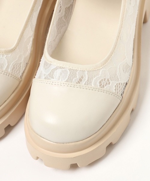 3.3 Field Trip （3.3フィールドトリップ）の「3.3 Field Trip／レースメリージェーンシューズ（パンプス・レディース・アイボリー/ブラック・MEDIUM/LARGE）」の8枚目の写真