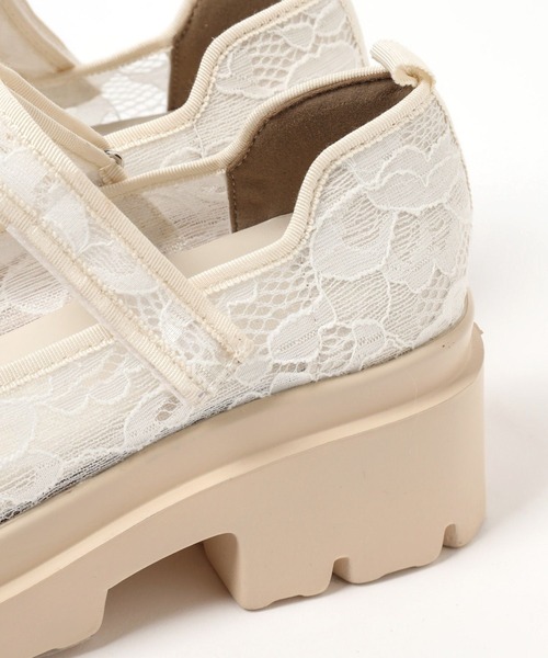 3.3 Field Trip （3.3フィールドトリップ）の「3.3 Field Trip／レースメリージェーンシューズ（パンプス・レディース・アイボリー/ブラック・MEDIUM/LARGE）」の13枚目の写真