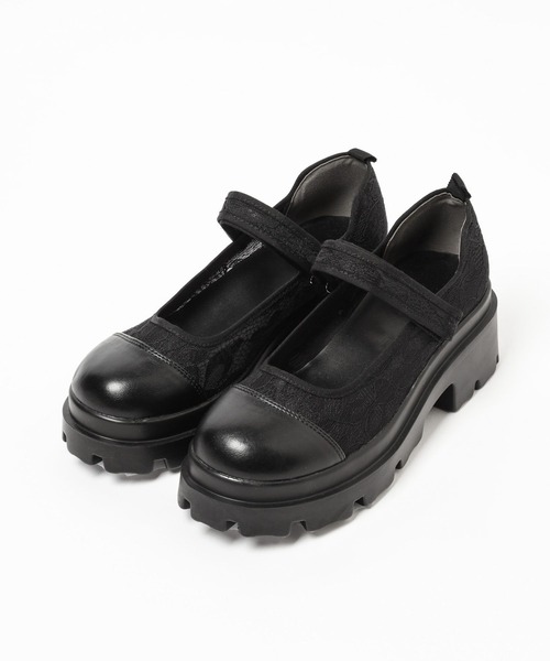 3.3 Field Trip （3.3フィールドトリップ）の「3.3 Field Trip／レースメリージェーンシューズ（パンプス・レディース・アイボリー/ブラック・MEDIUM/LARGE）」の20枚目の写真