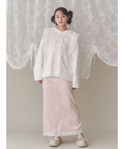 flowerスパンコールカラー（付け襟）｜merry jenny（メリージェニー）