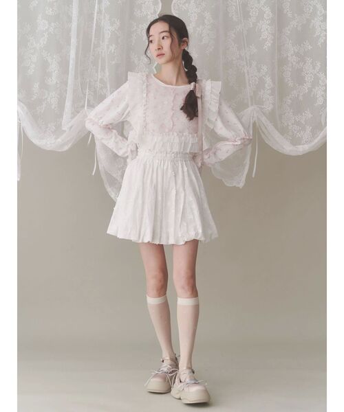 merry jenny ワンピース petit flowerパフワンピース : ZOZOTOWN