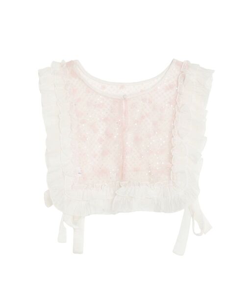 merry jenny（メリージェニー）の「flowerスパンコールカラー　/　花柄スパンコールカラー（付け襟・レディース・ピンク/ブラック/オフホワイト・FREE）」の6枚目の写真