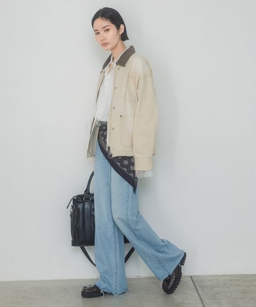 JEANASIS（ジーナシス）の「リラックスルーズデニム/292619（デニムパンツ・レディース・ライトブルー/グレー・SMALL/MEDIUM）」の4枚目の写真