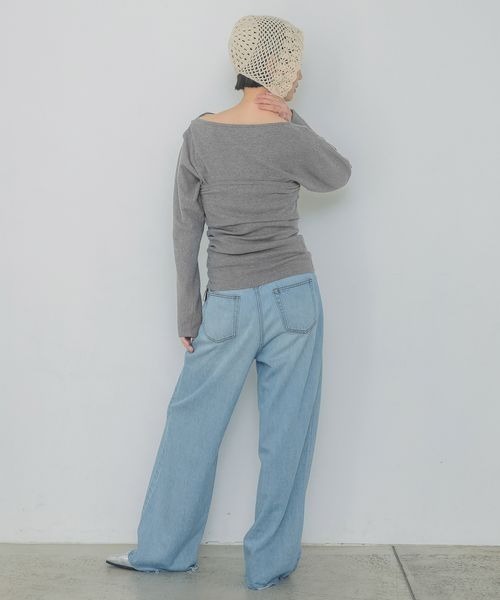 JEANASIS（ジーナシス）の「リラックスルーズデニム/292619（デニムパンツ・レディース・ライトブルー/グレー・SMALL/MEDIUM）」の12枚目の写真