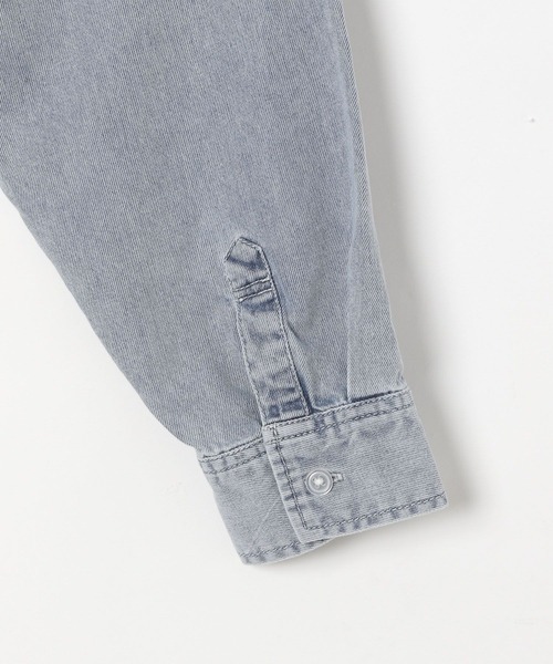 GLOBAL WORK（グローバルワーク）の「GOODデニムシャツ長袖/283778（シャツ/ブラウス・キッズ・ブラック/ブルー・140cm/150cm/160cm/170cm）」の11枚目の写真