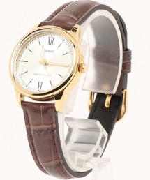 カシオ CASIO/ 小径28mm ゴールドケース レザー アナログ腕時計 3針クォーツ /// LTPレザーシリーズ