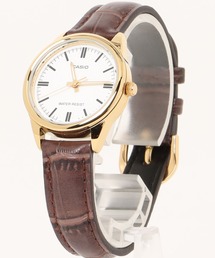 カシオ CASIO/ 小径28mm ゴールドケース レザー アナログ腕時計 3針クォーツ /// LTPレザーシリーズ