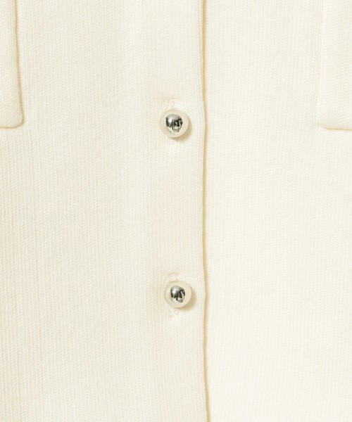 mysty woman(ミスティウーマン)の「メタルボタンジャケットライクカーディガン 315507(カーディガン/ボレロ・レディース・グレイッシュベージュ/オフホワイト/ライトブルー/ブラック・FREE)」の16枚目の写真