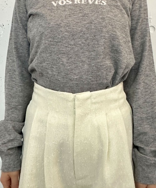 archives(アルシーヴ)の「【25ss/セットアップ対応】ラメネップツイードショートパンツ(その他パンツ・レディース・アイボリー/ブラック・MEDIUM)」の18枚目の写真