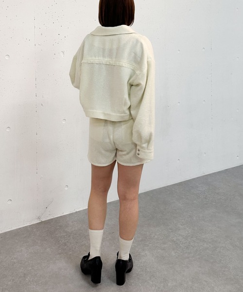 archives(アルシーヴ)の「【25ss/セットアップ対応】ラメネップツイードショートパンツ(その他パンツ・レディース・アイボリー/ブラック・MEDIUM)」の14枚目の写真