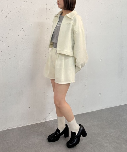 archives(アルシーヴ)の「【25ss/セットアップ対応】ラメネップツイードショートパンツ(その他パンツ・レディース・アイボリー/ブラック・MEDIUM)」の13枚目の写真