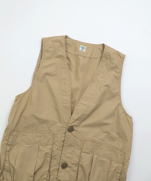 D.M.G.（ドミンゴ）の「[D.M.G. / ディーエムジー] ダンプ硫化染め BIGポケットベスト（ベスト・レディース・ベージュ・FREE）」の7枚目の写真
