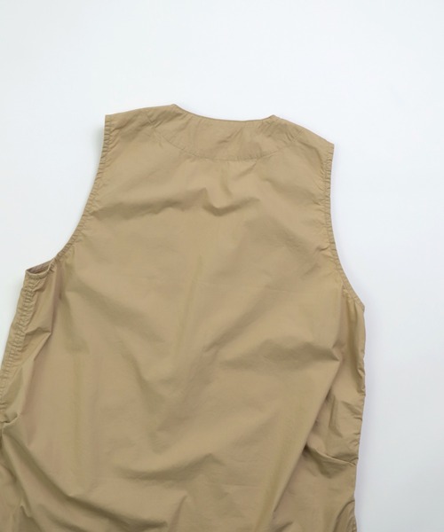 D.M.G.（ドミンゴ）の「[D.M.G. / ディーエムジー] ダンプ硫化染め BIGポケットベスト（ベスト・レディース・ベージュ・FREE）」の9枚目の写真