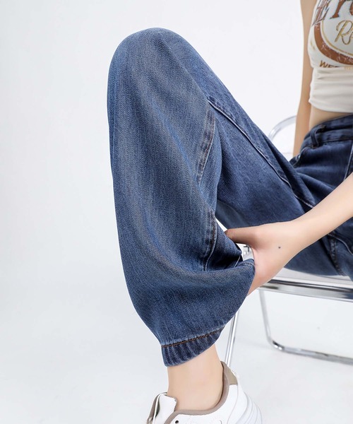 BANICO(バニコ)の「【BANICO】涼感ライトジーンズ(デニムパンツ・レディース・ライトブルー/ブルー・SMALL/MEDIUM/LARGE)」の2枚目の写真