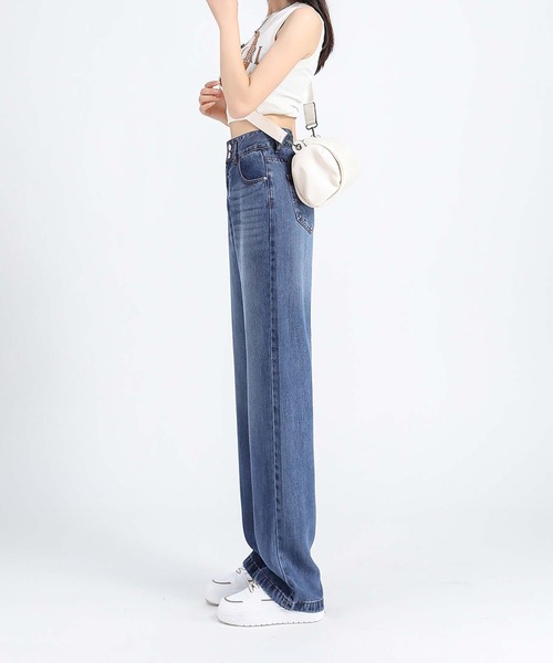 BANICO(バニコ)の「【BANICO】涼感ライトジーンズ(デニムパンツ・レディース・ライトブルー/ブルー・SMALL/MEDIUM/LARGE)」の4枚目の写真