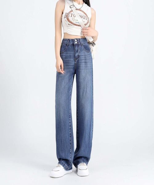 BANICO(バニコ)の「【BANICO】涼感ライトジーンズ(デニムパンツ・レディース・ライトブルー/ブルー・SMALL/MEDIUM/LARGE)」の5枚目の写真