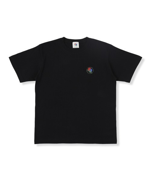 tokishirazu(トキシラズ)の「Circle core logo Embroidered S/S Tshirt(Tシャツ/カットソー・メンズ・ブラック/ホワイト/インディゴブルー/セージグリーン・LARGE/X-LARGE/MEDIUM)」の3枚目の写真