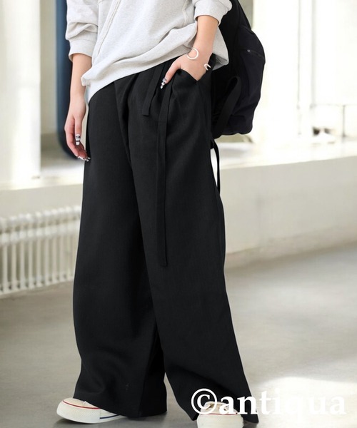 セール】サイドリボンラップパンツ（その他パンツ）｜antiqua