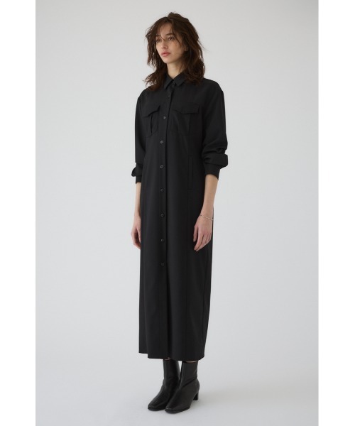 RIM.ARK（リムアーク）の「Urban shirt OP アーバンシャツワンピース（シャツワンピース・レディース・ブラック/グレー・38/36）」の12枚目の写真