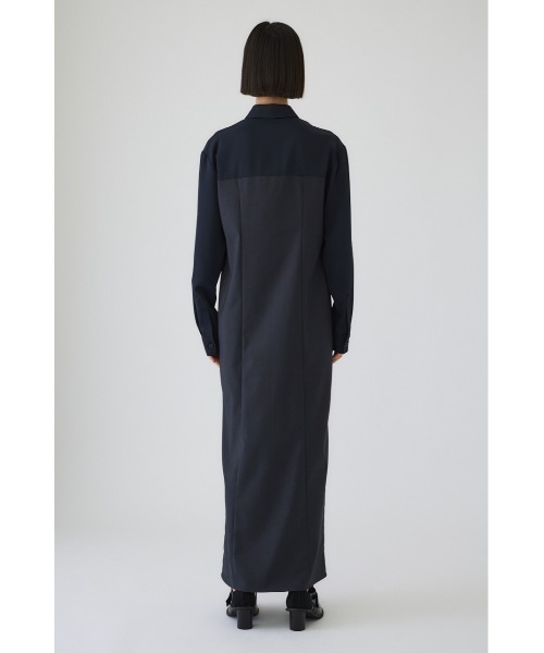 RIM.ARK（リムアーク）の「Urban shirt OP アーバンシャツワンピース（シャツワンピース・レディース・ブラック/グレー・38/36）」の3枚目の写真