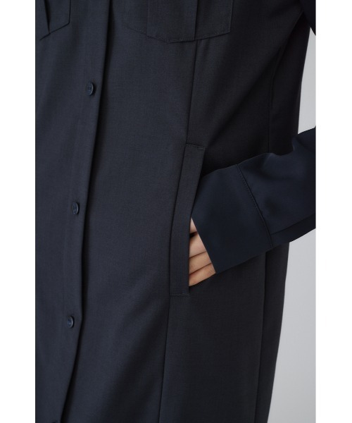 RIM.ARK（リムアーク）の「Urban shirt OP アーバンシャツワンピース（シャツワンピース・レディース・ブラック/グレー・38/36）」の7枚目の写真