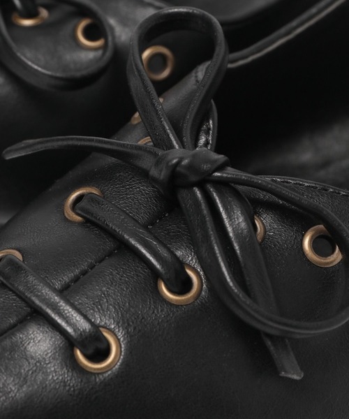 FOREVER 21（フォーエバー トゥエンティーワン）の「【2025SS】レースアップミュール（その他シューズ・レディース・ブラック/ブラウン・MEDIUM/LARGE）」の9枚目の写真