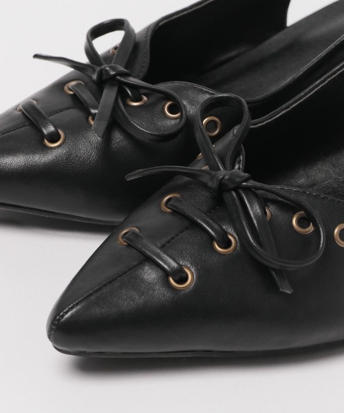 FOREVER 21（フォーエバー トゥエンティーワン）の「【2025SS】レースアップミュール（その他シューズ・レディース・ブラック/ブラウン・MEDIUM/LARGE）」の6枚目の写真