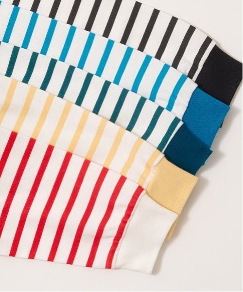 b・ROOM(ビールーム)の「【カイテキ天竺】ボーダー長袖Tシャツ(Tシャツ/カットソー・キッズ・ブラック/ダークグリーン/レッド/マスタード/ターコイズブルー・110cm/100cm/120cm/130cm/140cm/150cm)」の17枚目の写真